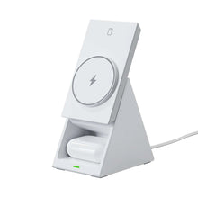 Заредете изображение във визуализатора на галерията – Choetech T600 15W 3in1 induction charging station - white
