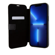 Заредете изображение във визуализатора на галерията – Original Case MERCEDES bookcase Leather Wave Patern MEBKP15X8ROLK for Iphone 15 Pro Max Black
