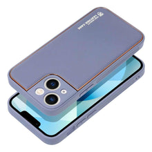 Заредете изображение във визуализатора на галерията – Forcell leather гръб за iphone 14 ( 6.1 ) лилав - TopMag
