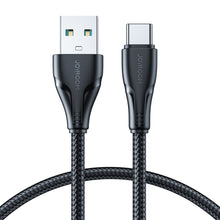Заредете изображение във визуализатора на галерията – Joyroom USB - USB C 3A cable Surpass Series for fast charging and data transfer 1.2 m black (S-UC027A11)
