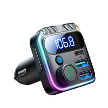 Заредете изображение във визуализатора на галерията – Joyroom JR-CCB01 48W FM transmitter 2x USB-A USB-C with dual microphone - black
