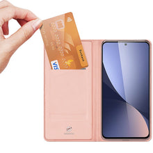Заредете изображение във визуализатора на галерията – Dux Ducis Skin Pro flip case, wallet and stand for Xiaomi Poco M6 Pro / Redmi 12/12R - pink
