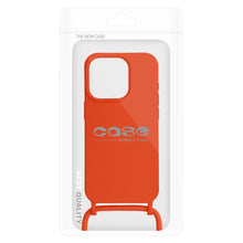 Заредете изображение във визуализатора на галерията – Strap Silicone Case for Iphone 14 Pro Max design 1 orange
