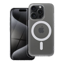 Заредете изображение във визуализатора на галерията – Frost Mag Cover compatible with MagSafe for IPHONE 15 PRO transparent
