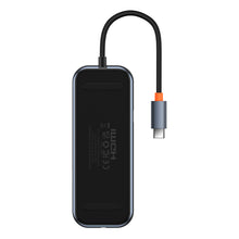 Заредете изображение във визуализатора на галерията – Baseus AcmeJoy HUB 4-Port USB-C to 1xUSB-C / 4xUSB3.0 dark gray
