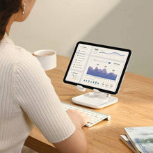 Заредете изображение във визуализатора на галерията – BASEUS Seashell folding tablet stand White BS-HP009
