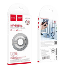Заредете изображение във визуализатора на галерията – Hoco rign holder magnetic metal gm104 metal gray - TopMag
