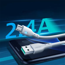 Заредете изображение във визуализатора на галерията – USB cable - micro USB 2.4A 1.2m Joyroom S-UM018A13 - white
