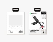 Заредете изображение във визуализатора на галерията – Amazing Thing Cable Thunder Pro THC0.2MBK - Type C to Type C - PD 240W 5A 0,2 metres black
