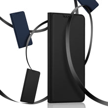 Заредете изображение във визуализатора на галерията – Dux Ducis Skin Pro case for Motorola Edge 30 Fusion flip cover card wallet stand blue
