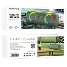 Заредете изображение във визуализатора на галерията – Borofone Portable Bluetooth Speaker BP18 Music green
