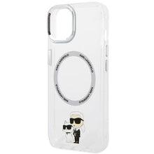Заредете изображение във визуализатора на галерията – Karl Lagerfeld KLHMP13MHNKCIT iPhone 13 6.1" hardcase transparent Iconic Karl&amp;Choupette Magsafe
