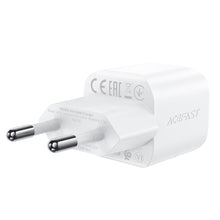 Заредете изображение във визуализатора на галерията – Acefast A73 Mini PD 20W GaN wall charger + USB-C cable - white
