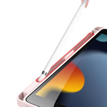 Заредете изображение във визуализатора на галерията – Dux Ducis Magi case for iPad 10.9'' 2022 (10 gen.) cover with stylus holder smart cover stand pink
