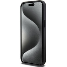 Заредете изображение във визуализатора на галерията – Original faceplate case KARL LAGERFELD KLHCP13LGSACHPK for iPhone 13 Pro (Gripstand Saffiano choupette PIN / black)
