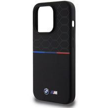 Заредете изображение във визуализатора на галерията – BMW M Silicone Pattern MagSafe case for iPhone 15 Pro - black
