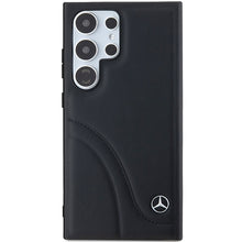 Заредете изображение във визуализатора на галерията – Original Case - hardcase Leather Curved Stitches MEHCS24L23RBCSK for Samsung Galaxy S24 Ultra Black
