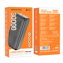 Заредете изображение във визуализатора на галерията – Borofone Power Bank 30000mAh BJ27B Pindar - 2xUSB - black
