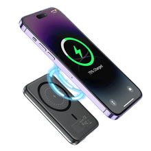 Заредете изображение във визуализатора на галерията – Choetech B655 mini wireless magnetic powerbank 5000mAh - silver
