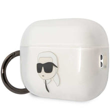 Заредете изображение във визуализатора на галерията – Karl Lagerfeld KLAP2HNIKTCT Airpods Pro 2 cover transparent Ikonik Karl Lagerfeld
