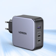 Заредете изображение във визуализатора на галерията – Ugreen fast charger GaN USB / USB C 140W + USB C cable 1.5m (CD289)
