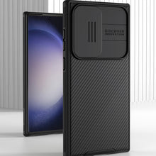Заредете изображение във визуализатора на галерията – Nillkin CamShield Pro Magnetic Case for Samsung Galaxy S23 Ultra Magnetic MagSafe with Camera Cover Black
