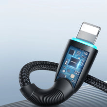 Заредете изображение във визуализатора на галерията – Joyroom Starry Series SA32-AL3 3A USB-A / Lightning cable 1m - black
