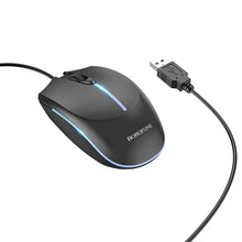 Заредете изображение във визуализатора на галерията – Borofone Computer mouse BG10 Soaring wired black
