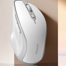 Заредете изображение във визуализатора на галерията – Ugreen MU101 ergonomic wireless mouse Bluetooth / 2.4 GHz - white
