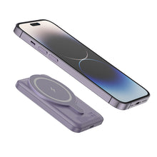 Заредете изображение във визуализатора на галерията – Amazing Thing Power bank Thunder Pro 5000mAh TPM5KPU - Type C - magnetic with induction charger purple
