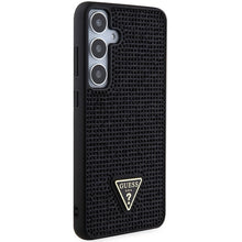 Заредете изображение във визуализатора на галерията – Guess Rhinestone Triangle case for Samsung Galaxy S24+ - black
