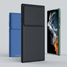 Заредете изображение във визуализатора на галерията – Nillkin CamShield S Case for Samsung Galaxy S23 Ultra Armored Cover Camera Cover blue
