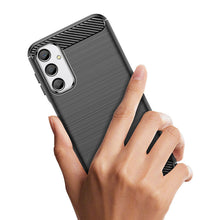 Заредете изображение във визуализатора на галерията – Flexible carbon pattern case for Samsung Galaxy M34 Carbon Case - black
