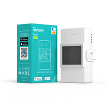 Заредете изображение във визуализатора на галерията – Sonoff POW Elite Wi-Fi relay with energy consumption measurement function 20A white (POWR320D)
