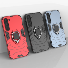 Заредете изображение във визуализатора на галерията – Ring Armor case for Samsung Galaxy S23+ armored cover magnetic holder ring black
