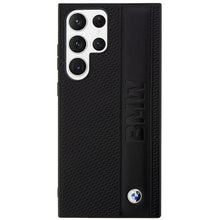 Заредете изображение във визуализатора на галерията – Original faceplate case BMW BMHCS23L22RDPK for SAMSUNG S23 Ultra (Textured and Big Logo Stripe / black)
