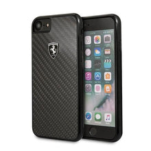 Заредете изображение във визуализатора на галерията – Ferrari Hardcase FEHCAHCI8BK iPhone 7/8 SE 2020 / SE 2022 black/black Carbon Heritage

