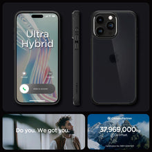 Заредете изображение във визуализатора на галерията – Spigen ULTRA HYBRID IPHONE 15 PRO FROST BLACK
