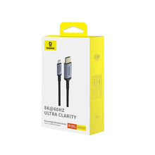 Заредете изображение във визуализатора на галерията – Baseus BS-OH064 8K 60Hz USB-C - HDMI cable 1.5m - black
