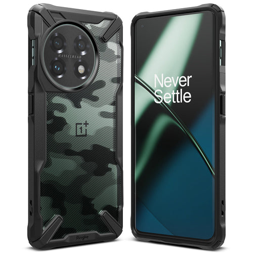 Ringke Fusion X case for OnePlus 11 armored case camo black