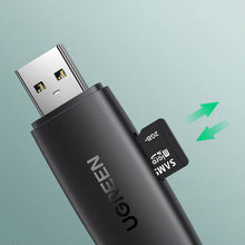 Заредете изображение във визуализатора на галерията – Ugreen adapter SD / micro SD card reader (USB-A / USB-C) black (CM304)
