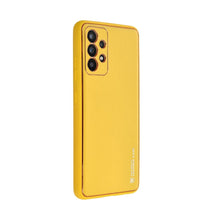 Заредете изображение във визуализатора на галерията – LEATHER Case for SAMSUNG Galaxy A54 5G yellow

