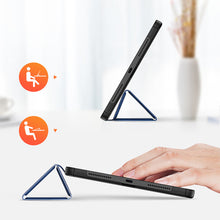 Заредете изображение във визуализатора на галерията – Dux Ducis Domo case with smart sleep function for Xiaomi Redmi Pad SE 11'' tablet - blue

