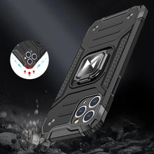 Заредете изображение във визуализатора на галерията – Wozinsky Ring Armor Case Kickstand Tough Rugged Cover for iPhone 11 Pro pink
