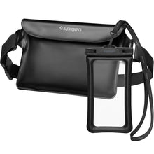 Заредете изображение във визуализатора на галерията – Spigen a621 universal waterproof case &amp; waist bag black - TopMag
