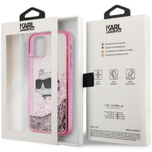 Заредете изображение във визуализатора на галерията – Karl Lagerfeld KLHCN61LNCHCP iPhone 11/ XR pink/pink hardcase Glitter Choupette Head
