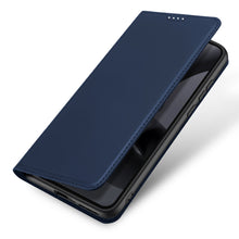 Заредете изображение във визуализатора на галерията – Dux Ducis Skin Pro case for Motorola Edge 30 Neo flip cover card wallet stand blue
