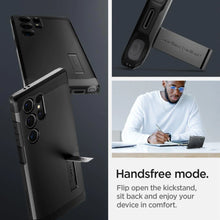 Заредете изображение във визуализатора на галерията – Spigen Tough Armor MagSafe case for Samsung Galaxy S24 Ultra - black
