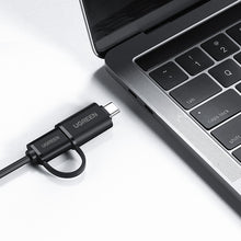 Заредете изображение във визуализатора на галерията – Ugreen HUB 4in1 USB-C - 4xUSB 3.0 5Gb/s 1m black (CR113)
