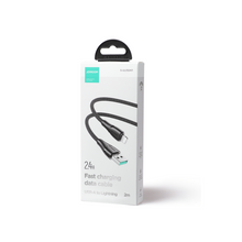 Заредете изображение във визуализатора на галерията – Joyroom USB - Lightning 2.4A cable Surpass Series 2 m black (S-UL012A11)
